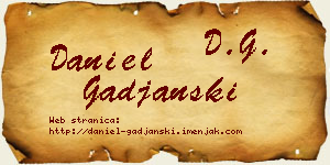 Daniel Gađanski vizit kartica
